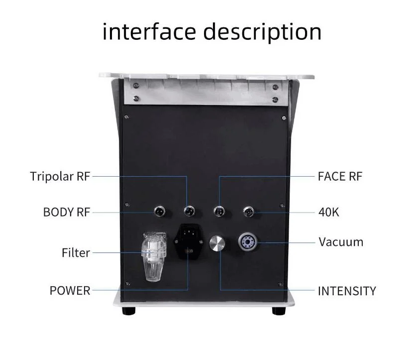 40K ultrasons Fat Blasting machine RF radio fréquence négative pression Instrument de beauté