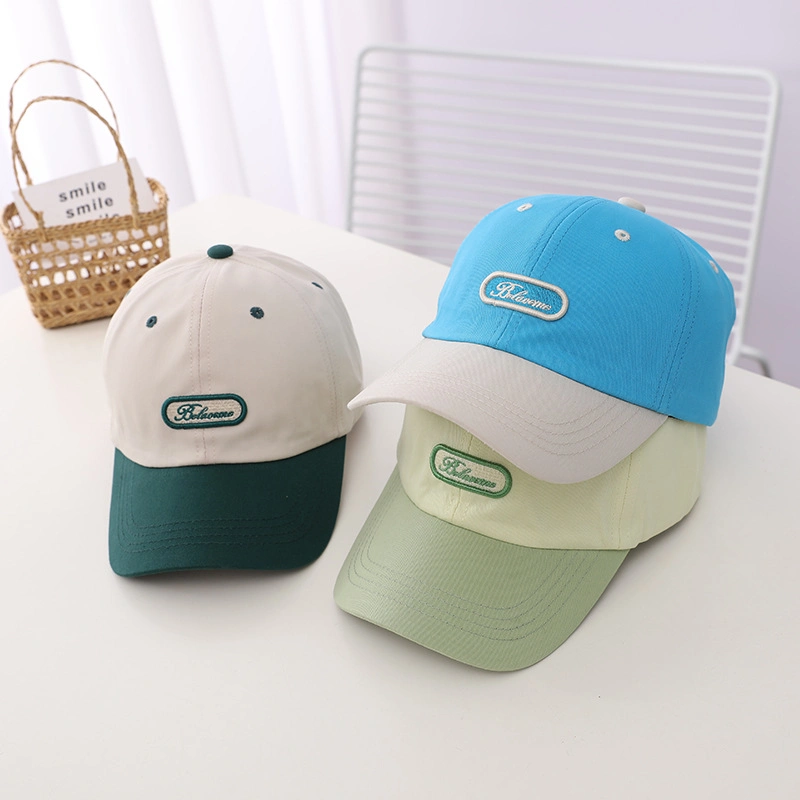 Spring Summer Kids mignon Broderie de Gros Cap Design Fashion Hat pour les enfants