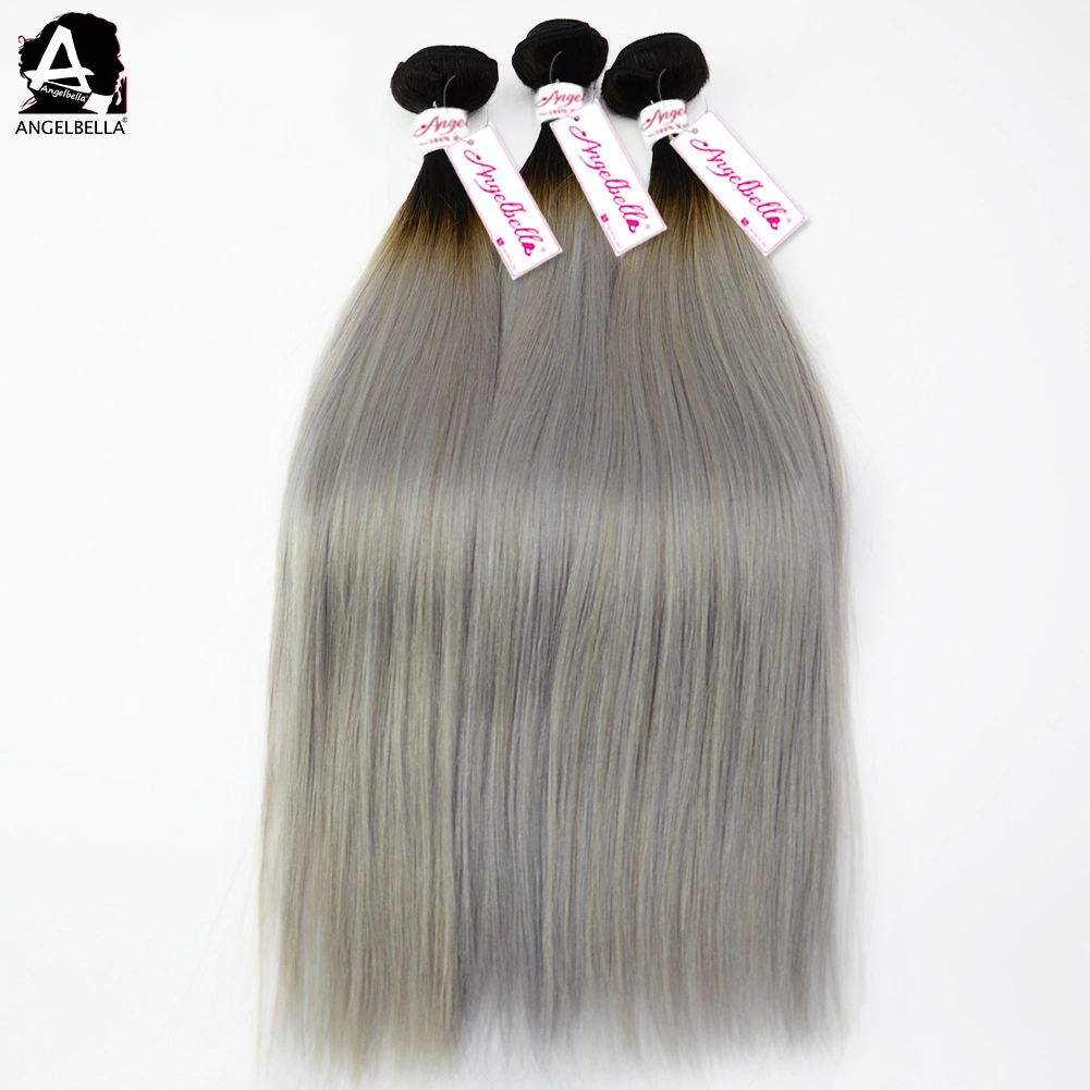 Angelbella High quality/High cost performance  100% Human Hair Weaving Silky Straight Remy Hair Weft