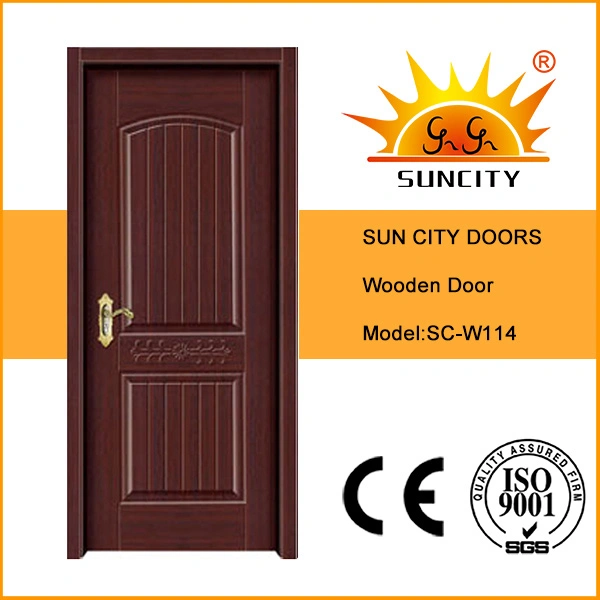 Flush Design Veneer Wood Painting Door Interior Wood Door (SC-W110)