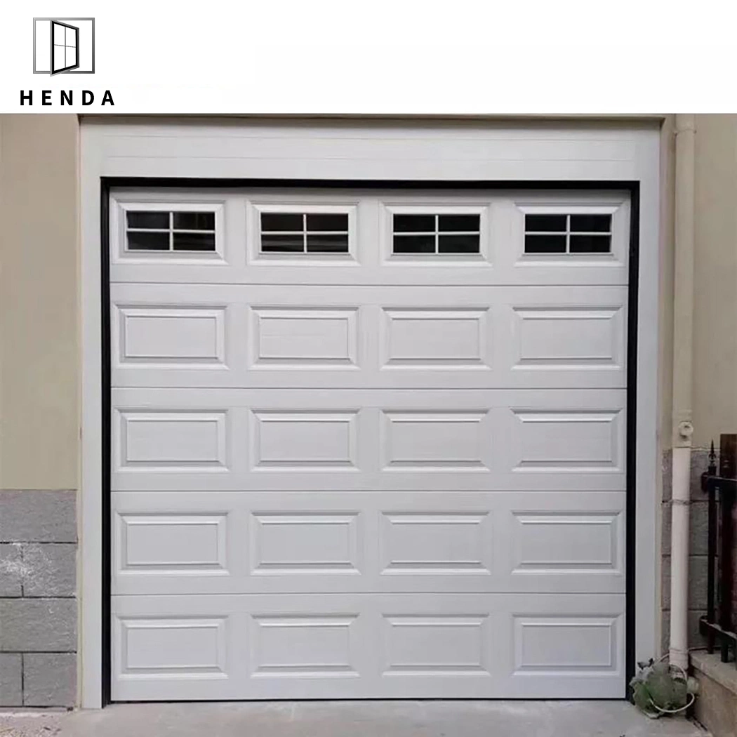 Modern Disign Automatic Metal Sectional Aluminum Glass Overhead Roller Shutter Steel Garage Door