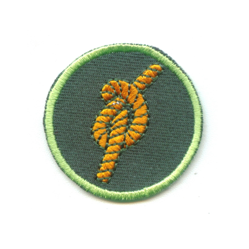 Simple Round Custom Design Logo Embroidery Patch for Garment (FTPT2305A)