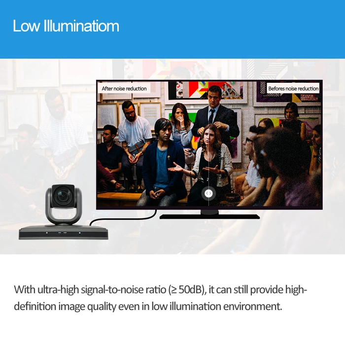 1080P30fps 12X 18X 20X Zoom USB 3.0 DSP Yuy2 PTZ Visca Webcam Video Conference Camera