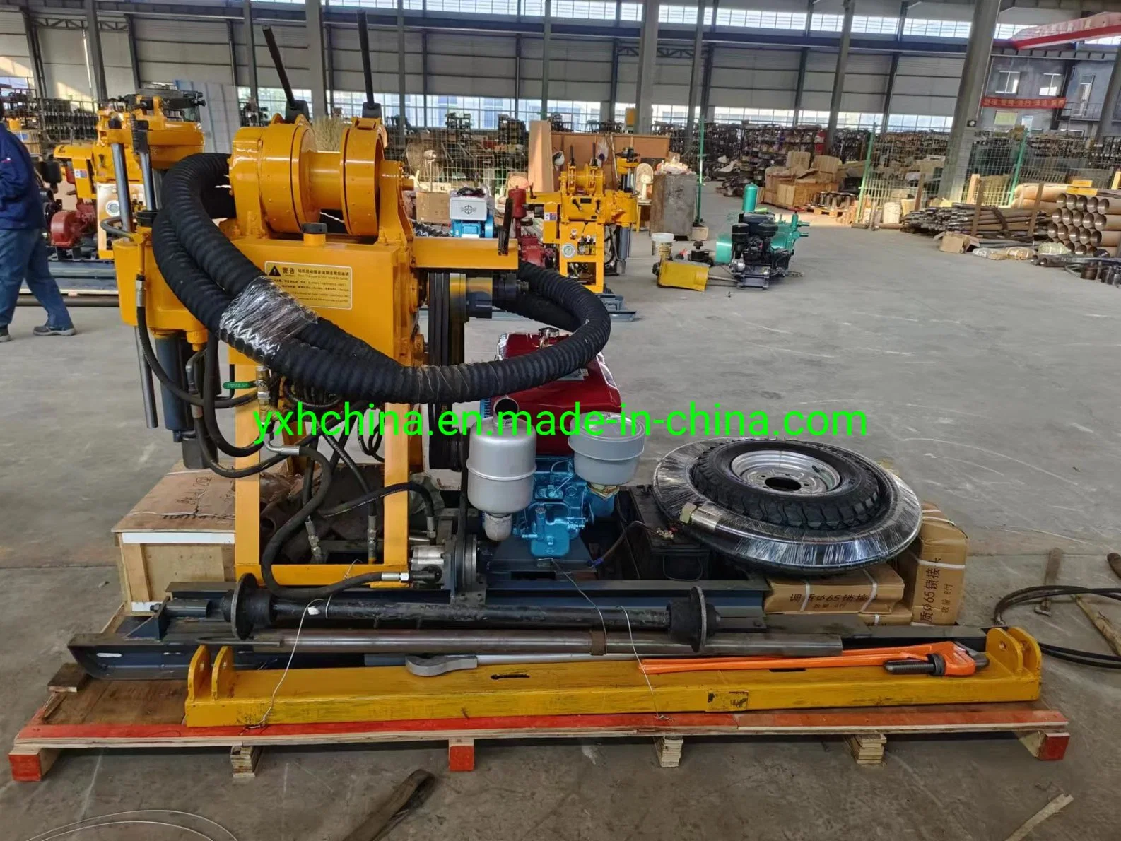 Miningwell Pneumatic Core Sample Drill Machine 200m Depth Portable Core Drilling Rig Bolehole