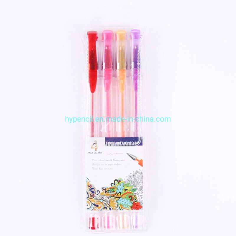 Office School Stationery Art Supplies 5PCS Gel Pen with Grip