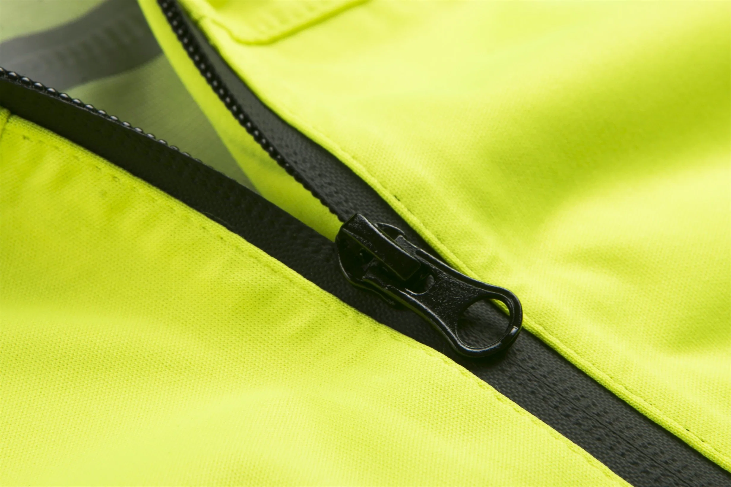 Los hombres Wholesales Hi Vis chaqueta impermeable anorak reflectante de alta en el exterior de invierno Ropa de trabajo Ropa de seguridad