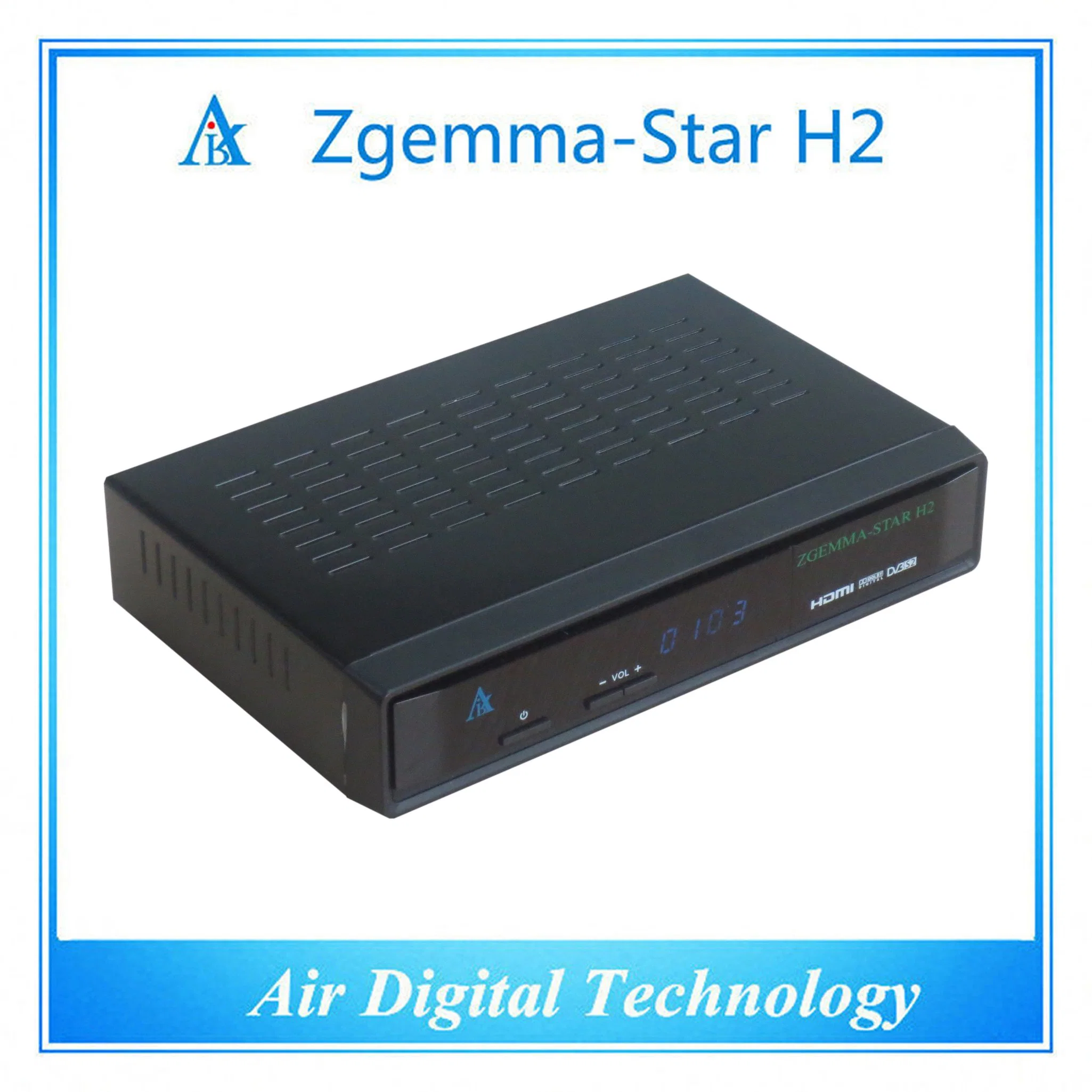 Décodeur DVB T2 original Zgemma-Star H2 hybride DVB-T2/C satellite numérique Récepteur