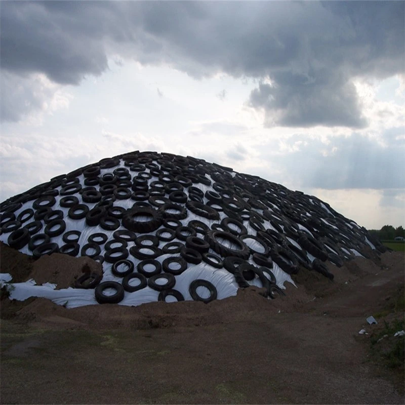 Weiße und schwarze Kunststoff-Gewächshaus-Silage-Folie/6mil PE Reflektierender Kunststoff Panda Film Silo Tarps