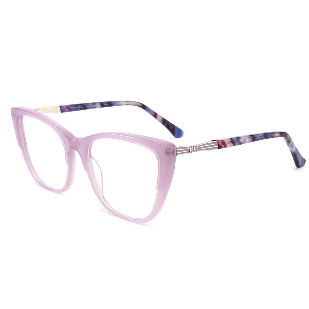 Cool Fluorescent Color Double Color Women Optical Eyeglasses Acetate Frame Eyeweares