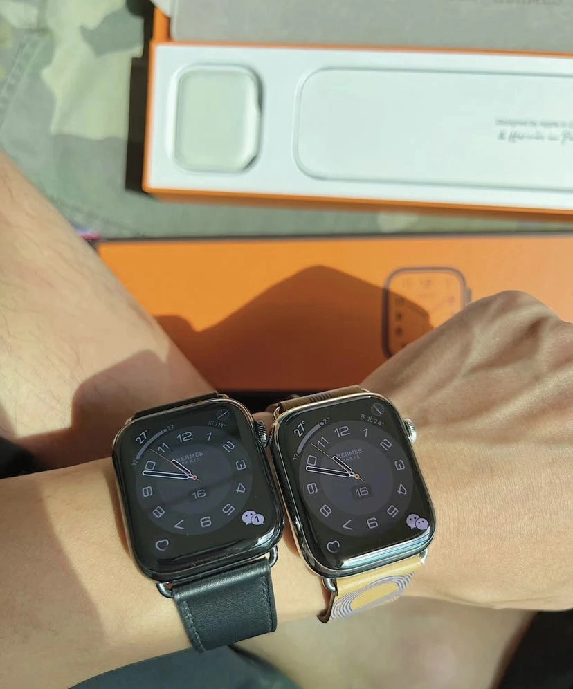 Para Apple Smart Watch Series para iOS IP Herm ES Watch 1:1 Copy 45mm Fitness her MES Watch