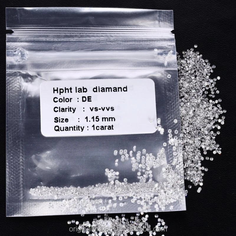 1,3mm -1,7mm Hombre creado HPHT Synthetic Lab Grown Diamond