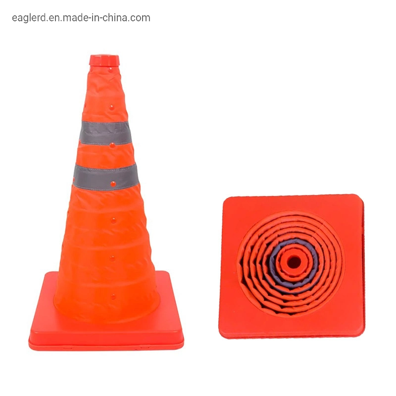 50cm Collapsible Traffic Cone with PP Basement