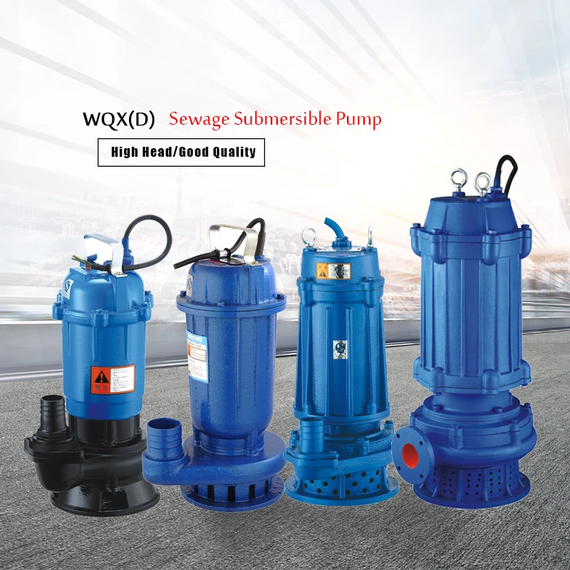 WQX Waste Water Submersible Sewerage Pump Sewage Suction Pump