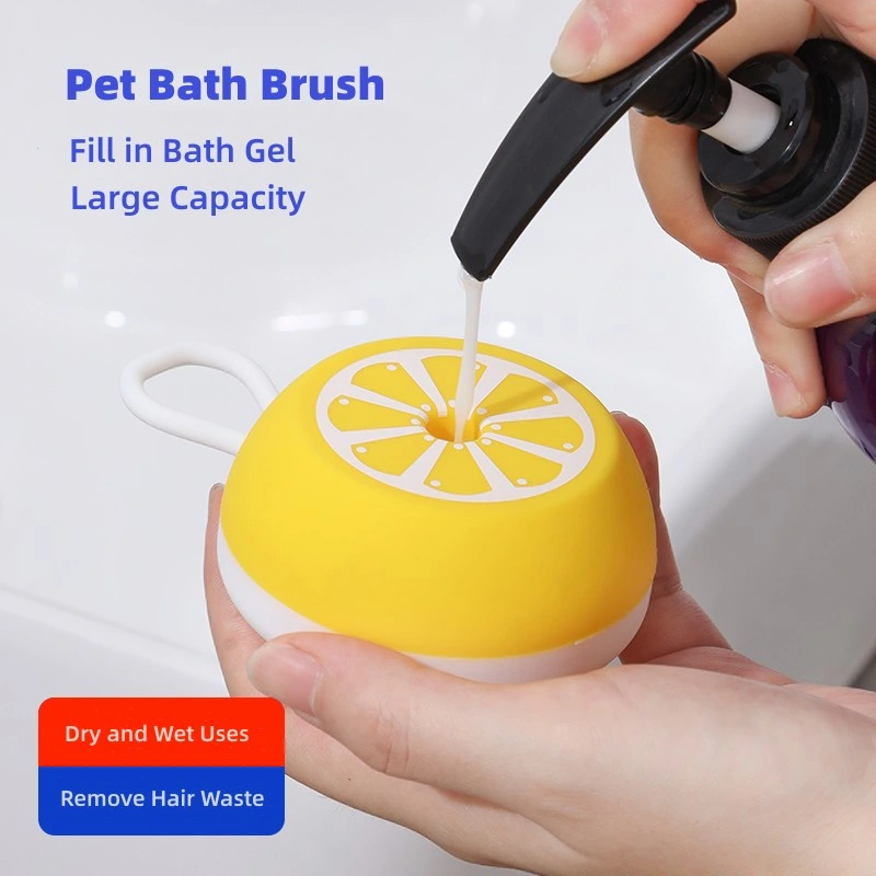 Hot Sale Cat Product Bath Gel Fill in Dog Massage Brush