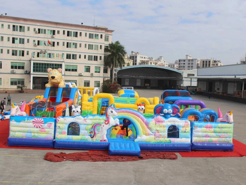 Parque de Atracciones inflables obstáculo interior interior del parque infantil