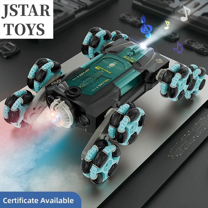 2,4 Eight-Wheels gesto de mano Coche RC escalada juguetes Radio Control Control remoto de la pulverizadora Stunt Car