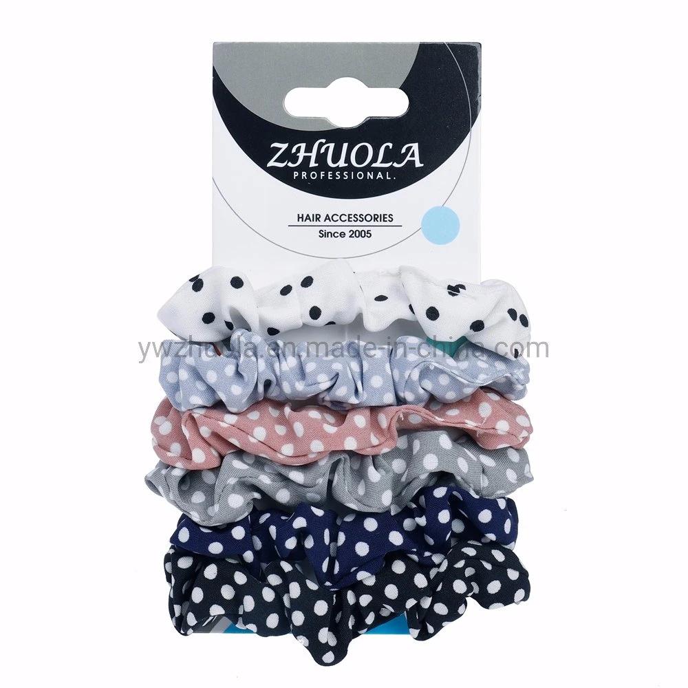 Hot Selling Girl's Fabric Scrunchies Accessory