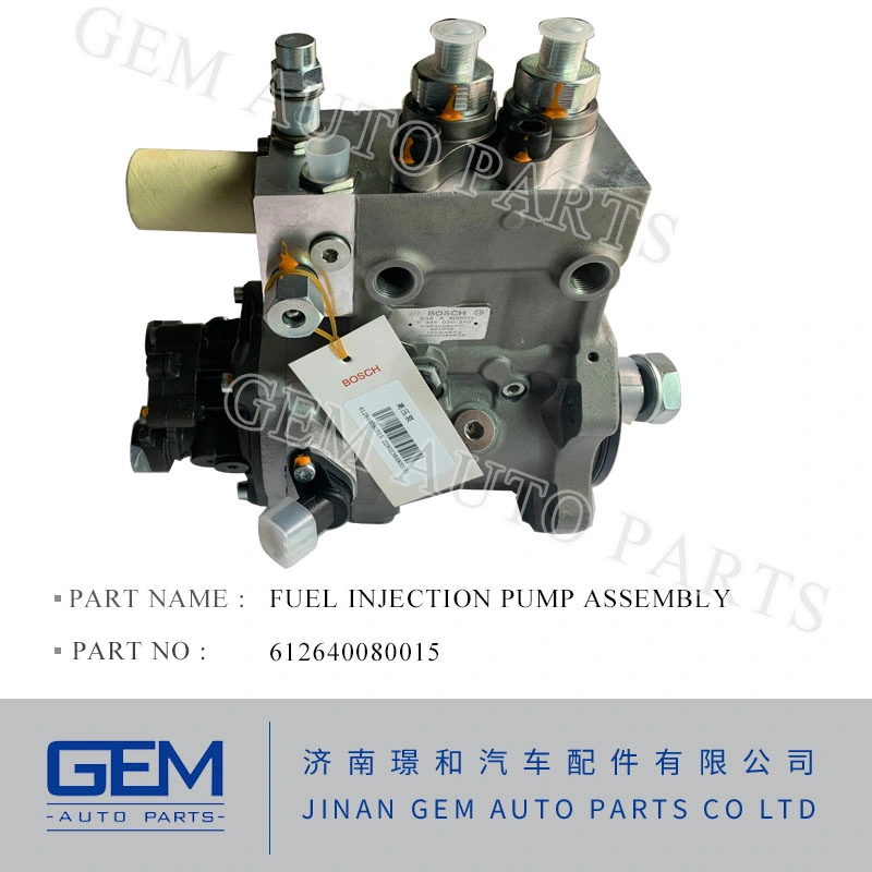 Fuel Injection Pump Assembly 612640080015 for Lgmg Tonly Shacman Liugong Longking Shantui Construction Machine Weichai Engine Spare Part