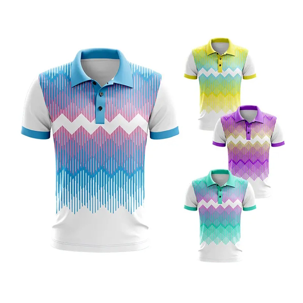 Custom Golf Dry Fit 100% Polyester Sublimation Tshirt Plus Size Men's Polo Shirt for Men