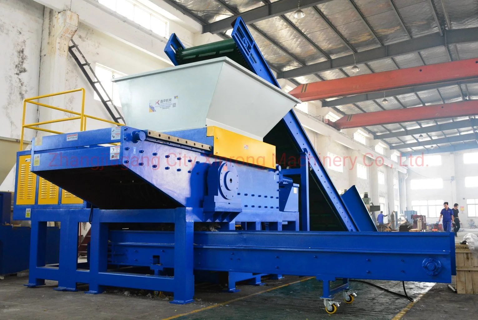 Film Shredder/Single Shaft for Waste Plastic Film/Woven Bags/Jumbo Bags/Waste Leather/Waste Pet Fibres/Specially Designed Shredder for Soft Plastic Material