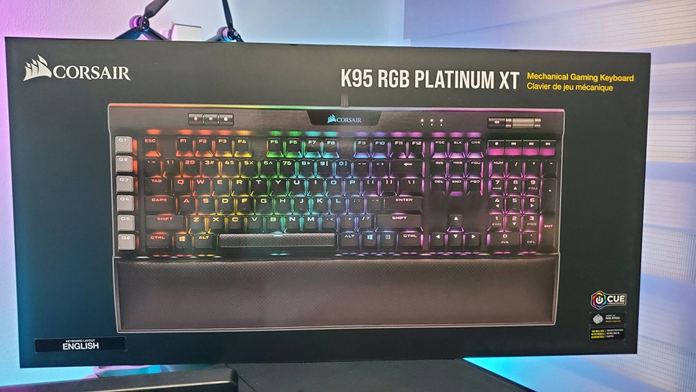 لوحة مفاتيح الألعاب الميكانيكية السلكية Corsair K95 RGB Platinum XT