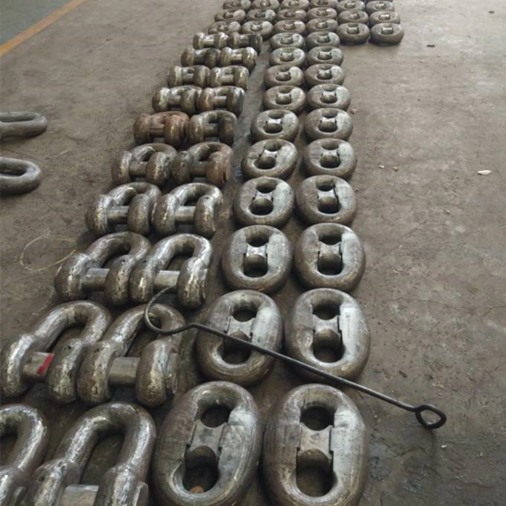 CCS BV Lr Nk Kr ABS Dnv Rmrs Irs Grade U2 Grade U3 Marine Stud Link Anchor Chain