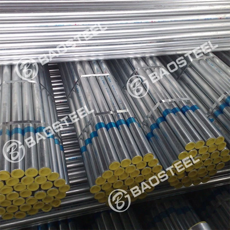 Dx51d Dx52D Dx53D Round Tube 0.4-12mm Wall Thick Galvanized Steel Pipes Used Street Lighting Poles