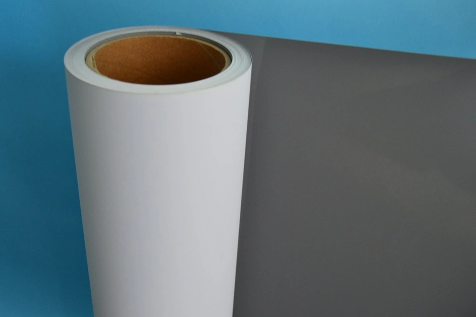 Eco-Solvent Grau Rücken Pet Blockout Banner für Indoor Roll Up/X-Stand