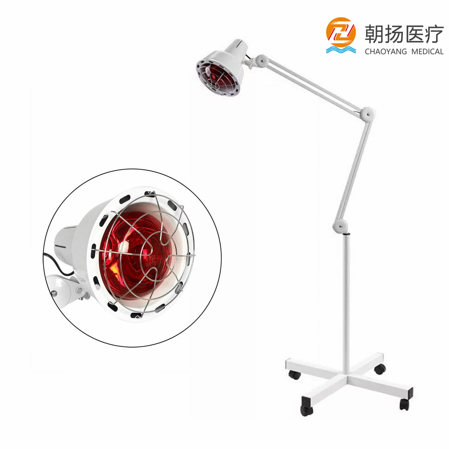 Medical Salon Physiotherapy Red Infrared Heat Lamp