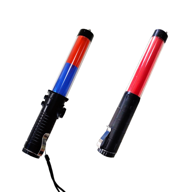 Handheld LED Rechargeable Traffic Safety Flash Light Wand Baton