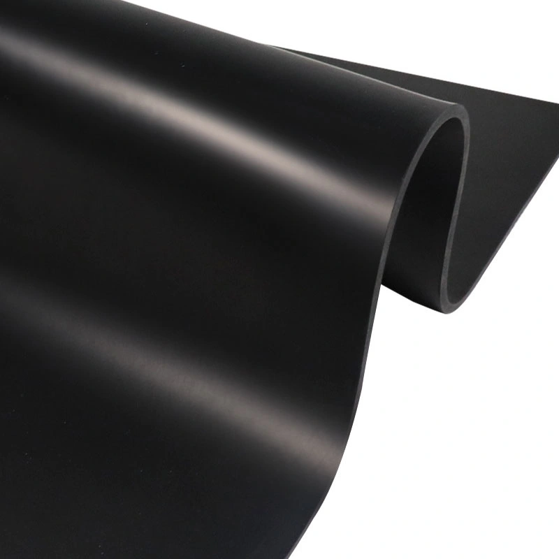 SBR FKM Cr NBR EPDM Silicone PVC PU Anti Slip Wear Reistant Cloth Insertion Pulley Lagging Skirts Skirtobard Industrial Rubber Mats Rolls Strips Sheet