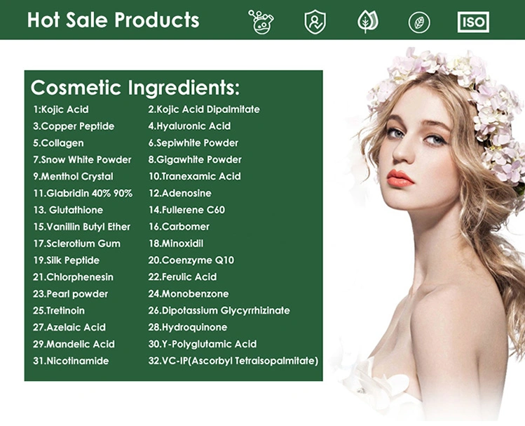 Cosmetics Raw Material Pure 99% Powder Whitening Agents 1, 4-Dipropionyloxybenzene CAS 7402-28-0