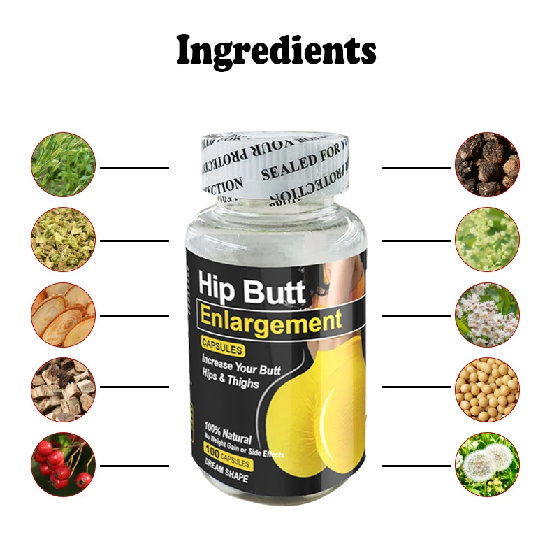 Best Selling Big Butt Capsules Girls Boobs Butt Enhancement Lifter Ass Pills for Women Body Shaper Healthcare Supplements