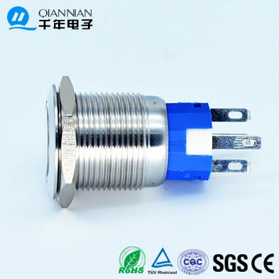 16mm Push Button Switch Auto Connector Plug with Wire