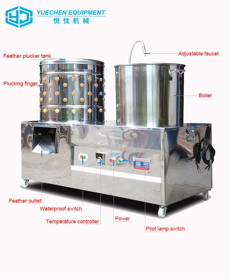 Chicken Feather Hair Automatic Removal Machine Plucker Poultry Slaughter Processing Line Equipment