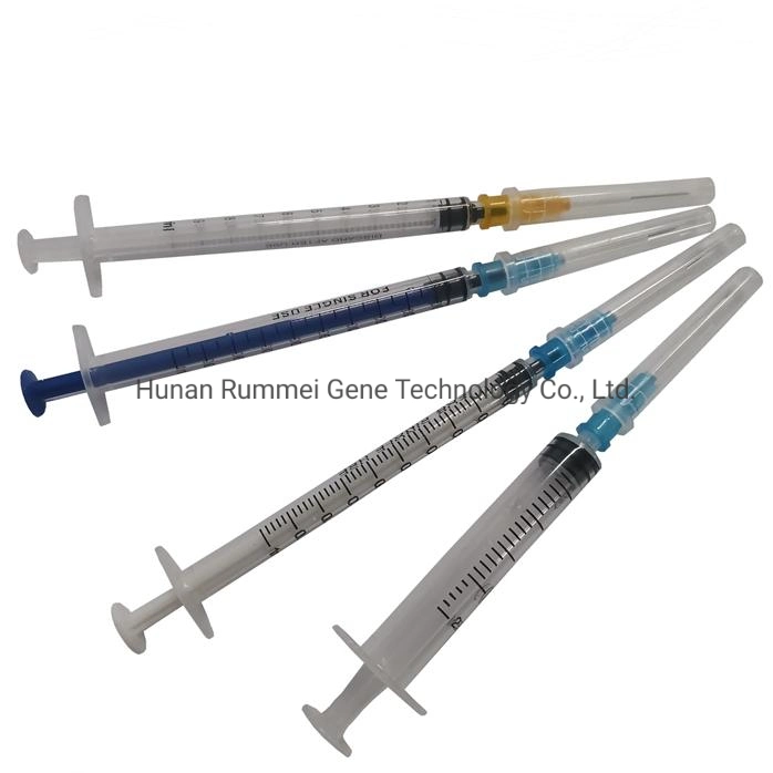 CE ISO13485 Factory Wholesale/Supplier 1ml 2ml 2.5ml 3ml 5ml 10ml 20ml 60ml Luer Lock or Luer Slip Medical Disposable Syringe Needles Price