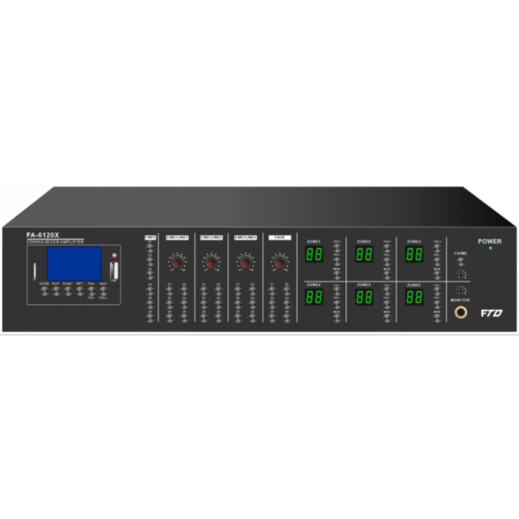 PA System Mixer Amplifier with EMC Input