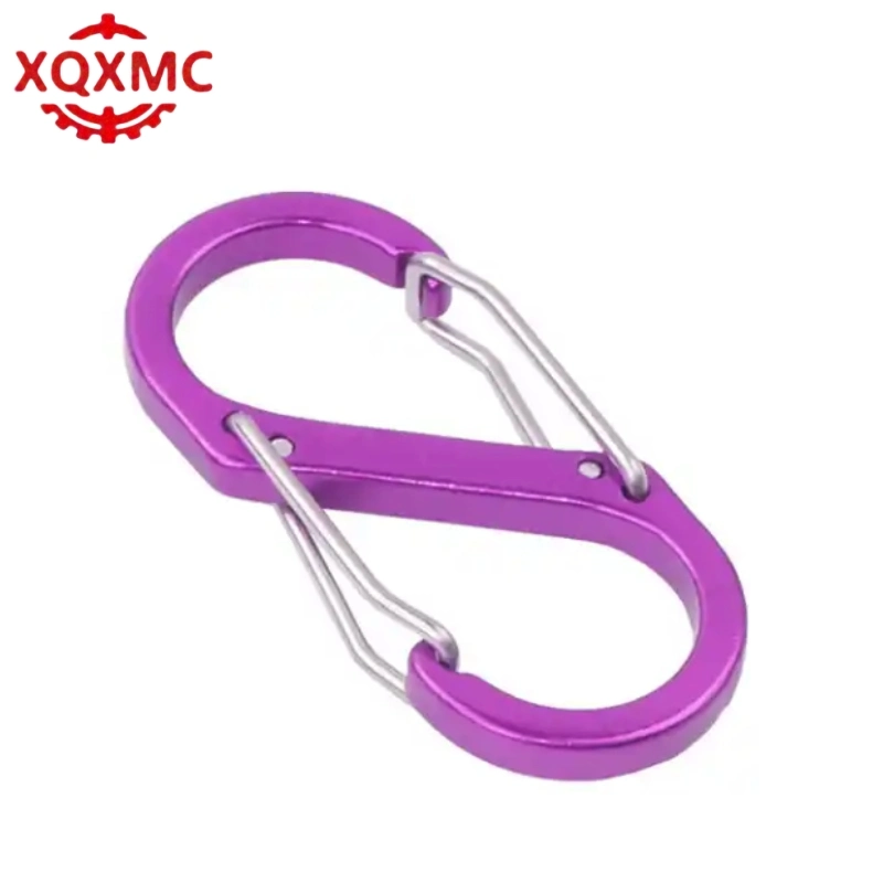 Aluminum Alloy Carabiners Spring Clips Hook Keychain Spring Clip Hook