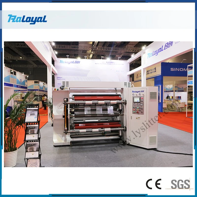 Full Automatic High-Speed Vertical Nonwoven Meltblown Cloth Fabric BOPP PE PVC OPP Slitting Cutting Rewinding Machine