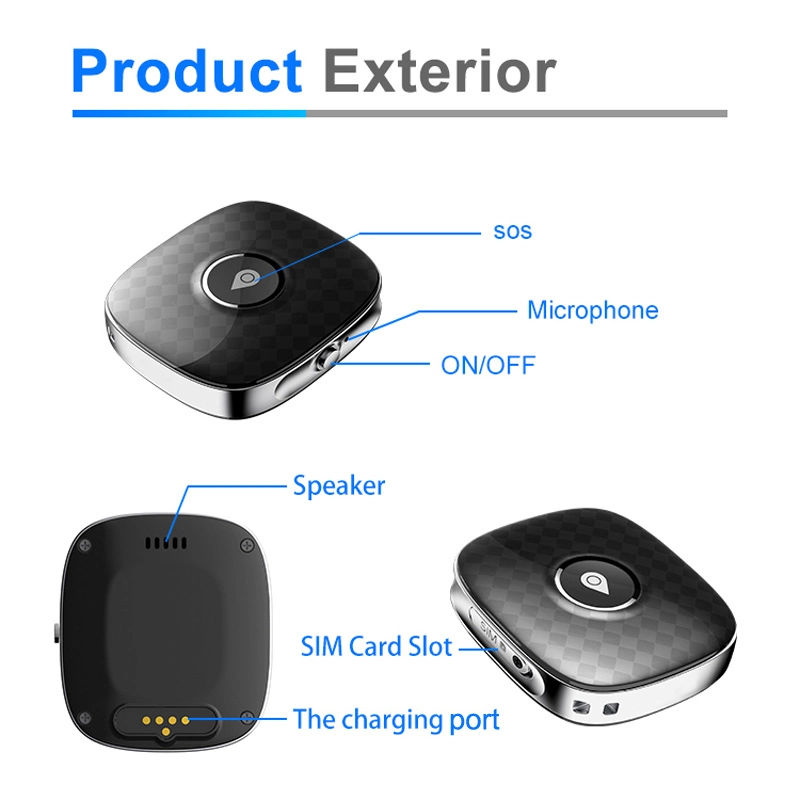 Nuevo desarrollado 4G IP67 impermeable personal Mini GPS equipaje Tracker Con botón de pánico SOS para el Monitor de seguridad PM04C