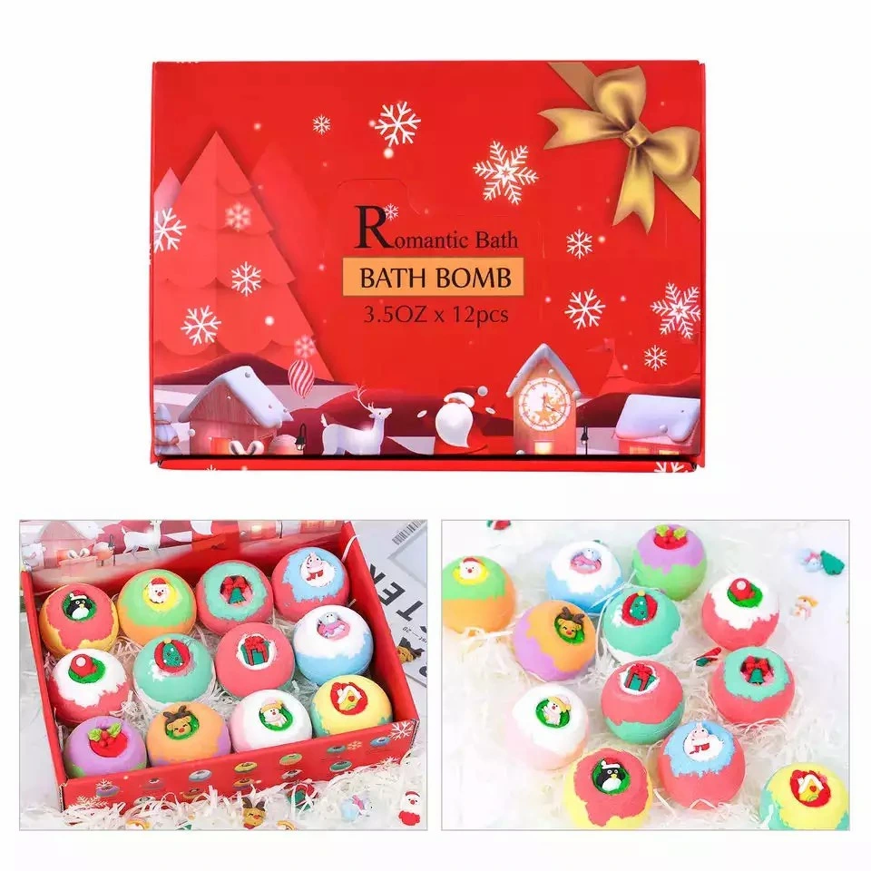 Hot Selling Bath Bomb Natural Kids Christmas Gift Set with Toy Inside Customized300 - 2999 Pieces