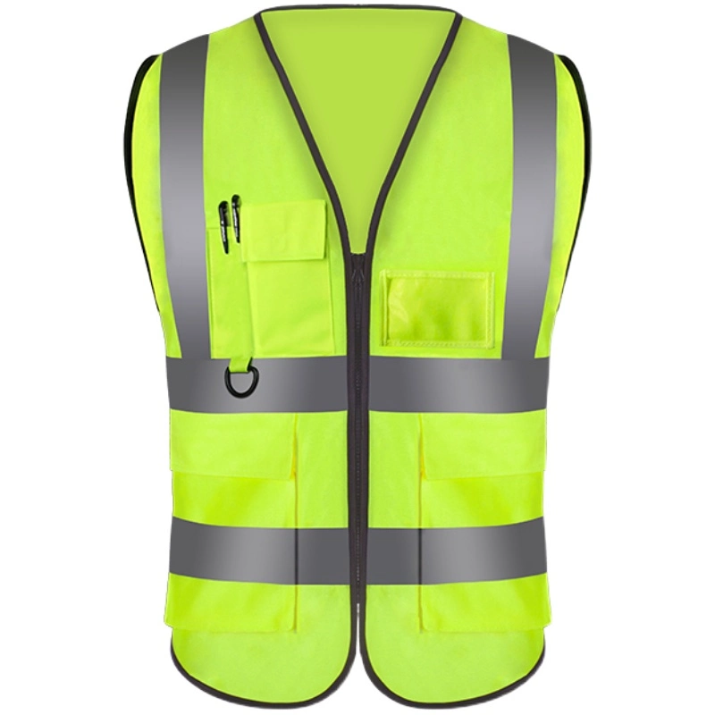 High Visibility Security Clothing Reflective Safety Vest with Pockets