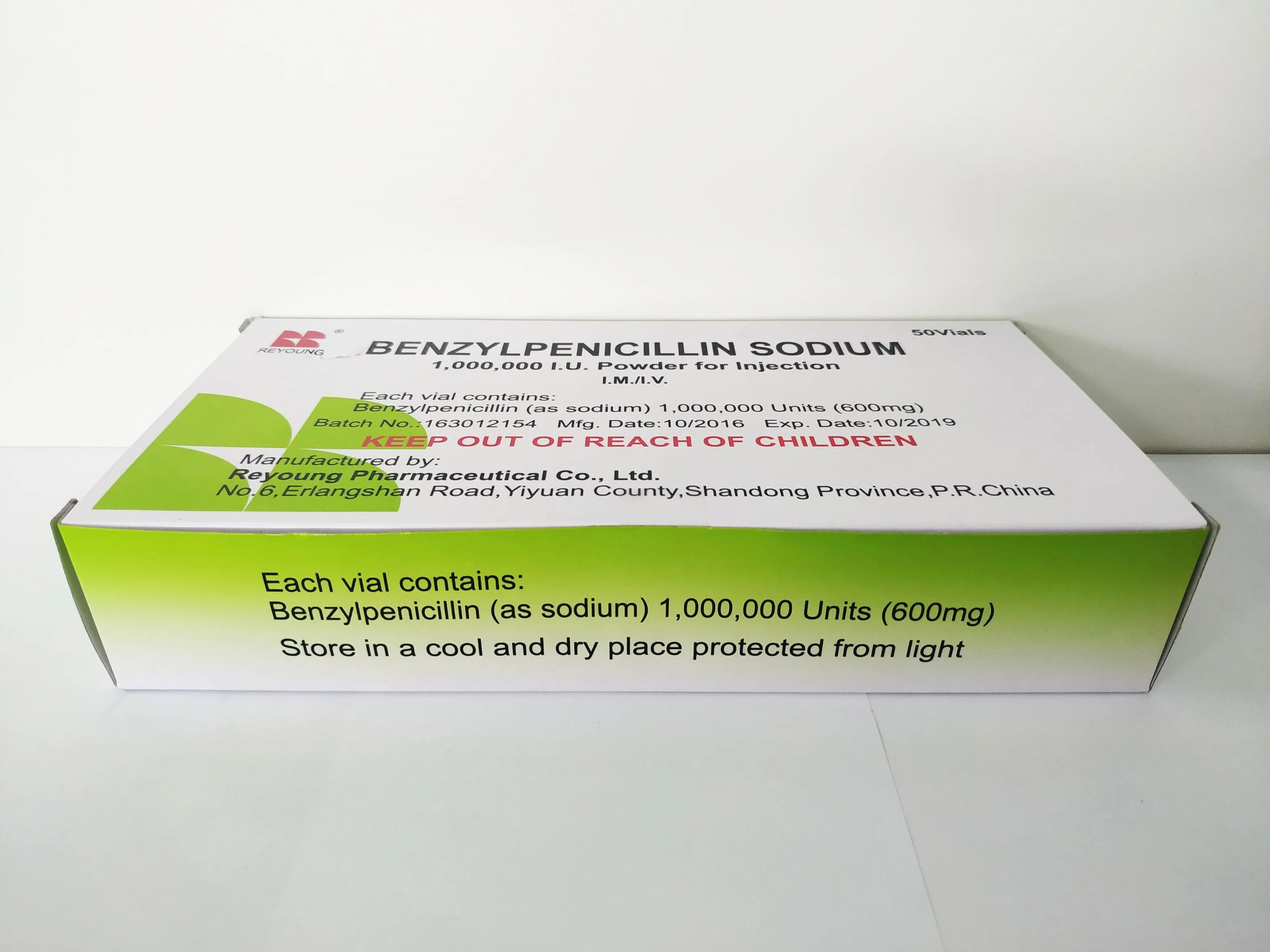 High quality/High cost performance Benzylpenicillin Sodium for Injection Pharmaceutical 1mega with GMP Certificate