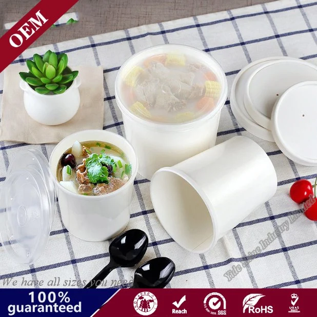 Take out Food Packing Soup Cup Kraft Paper Bowl Bucket Soup Cup Disposable