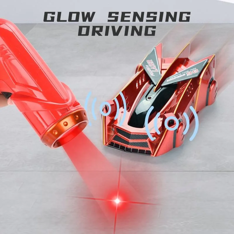 Jstar láser infrarrojo, escalada en el seguimiento de los coches de RC coche Radio Control Lasering Toy Toy guiada de la pared Real Racing juguete para niños