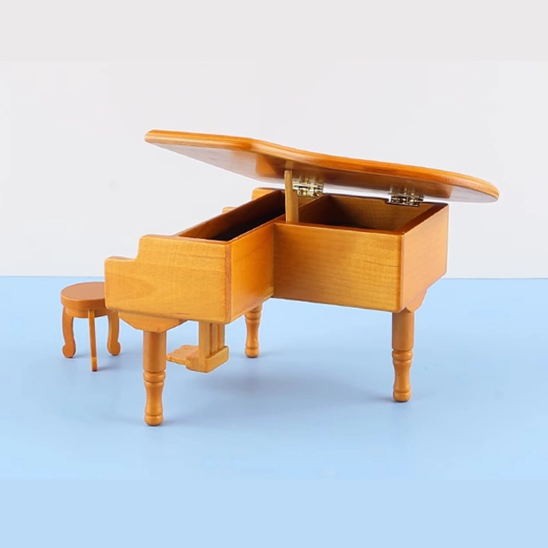 Presentes Yunsheng Wood Piano Music Box para menina