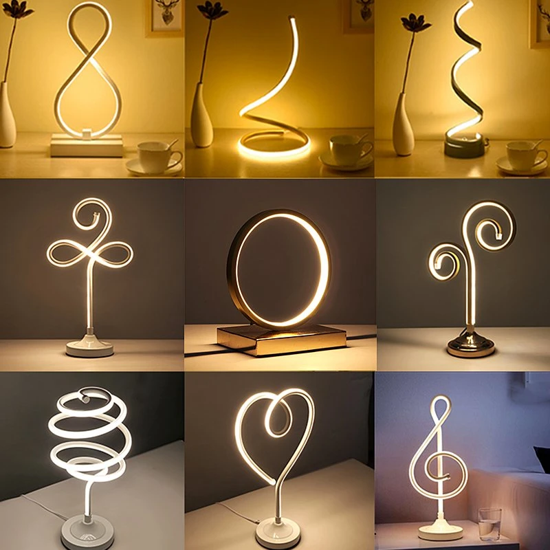 Moya New Modern Bedside Lamp LED Reading Lamp Decorative Table Lamp