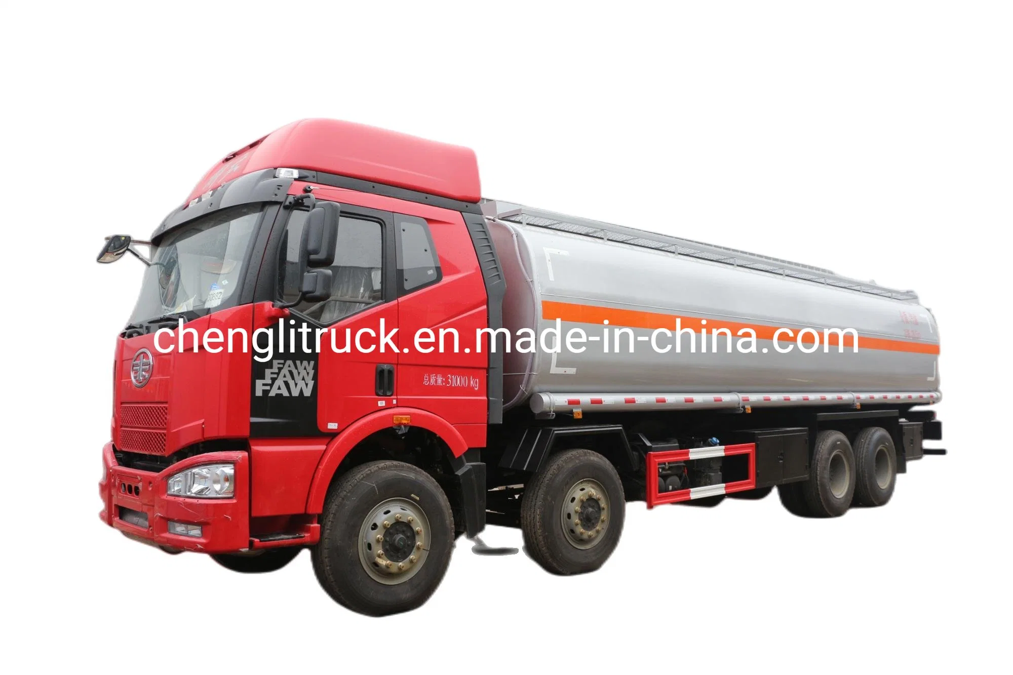 FAW 30000L Aluminum Fuel Tanker Trucks 35, 000liters 9000gallons Rigid Fuel Tanker Trucks for Sale