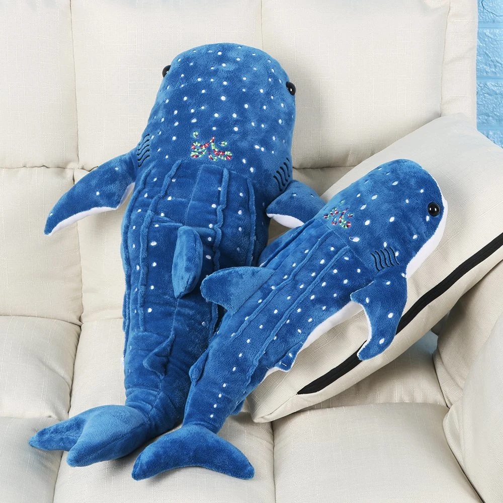 Nuevo estilo de tiburón azul suave de juguetes de peluche para niños