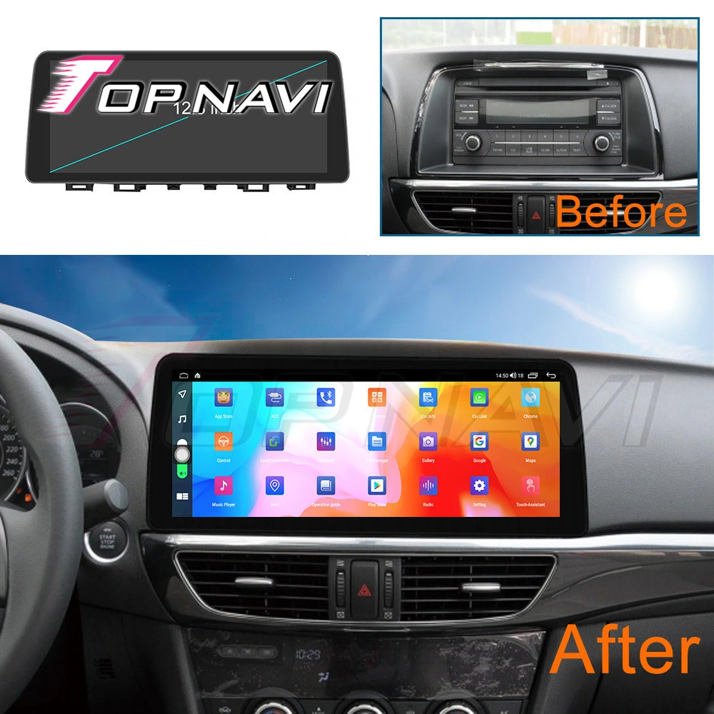 Car Android Audio Video IPS Touch Vertical Screen for Mazda Atenaz 2015 2016 3+32GB GPS Rear Camera View Wireless